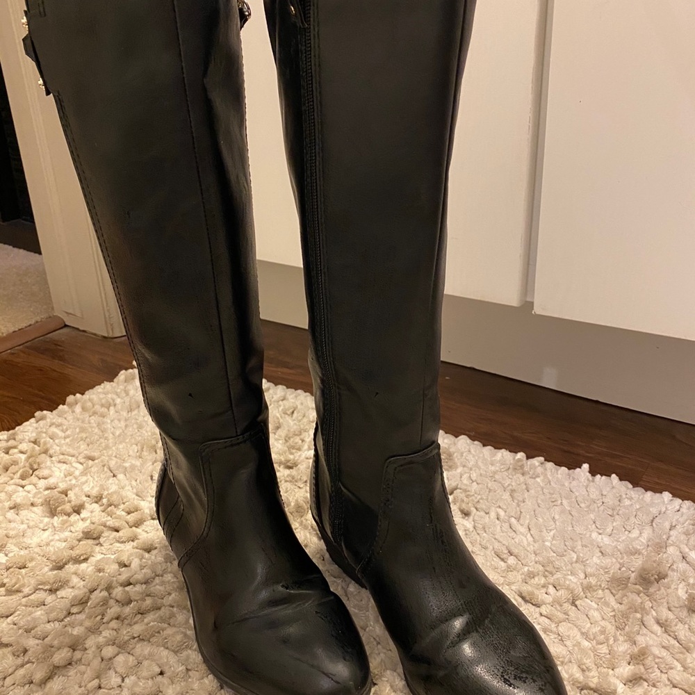 Black riding boots